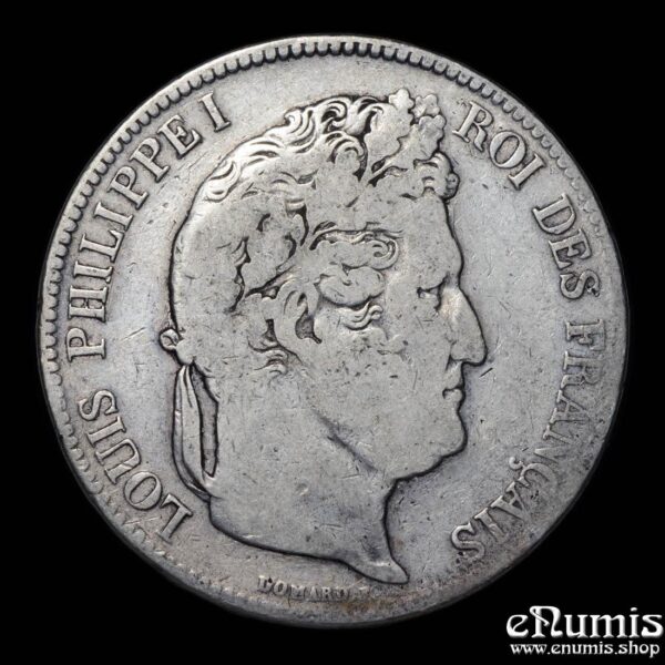 France, Louis Philippe, 5 Francs 1836 A, Paris, aVF • eNumis