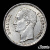 Venezuela, 50 Centimos 1954, silver, UNC