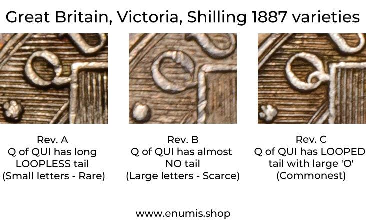 Great Britain, Victoria, Shilling 1887, Scarce, almost no tail in QUI, XF-UNC