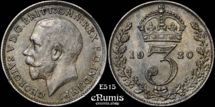 Great Britain, George V, 3 Pence 1920, nicely toned, UNC