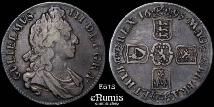 Great Britain, William III, Crown 1695, OCTAVO, toned, VF
