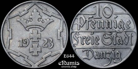 DANZIG, 10 Pfennig 1923, aUNC