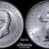 SWEDEN, Gustaf VI Adolf, 5 Kronor 1962, 80th Birthday, UNC SWEDEN, Gustaf VI Adolf, 5 Kronor 1962, 80th Birthday, UNC