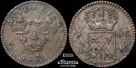 SWEDEN, Ulrika Eleonora, 1 Ore 1720, VF+