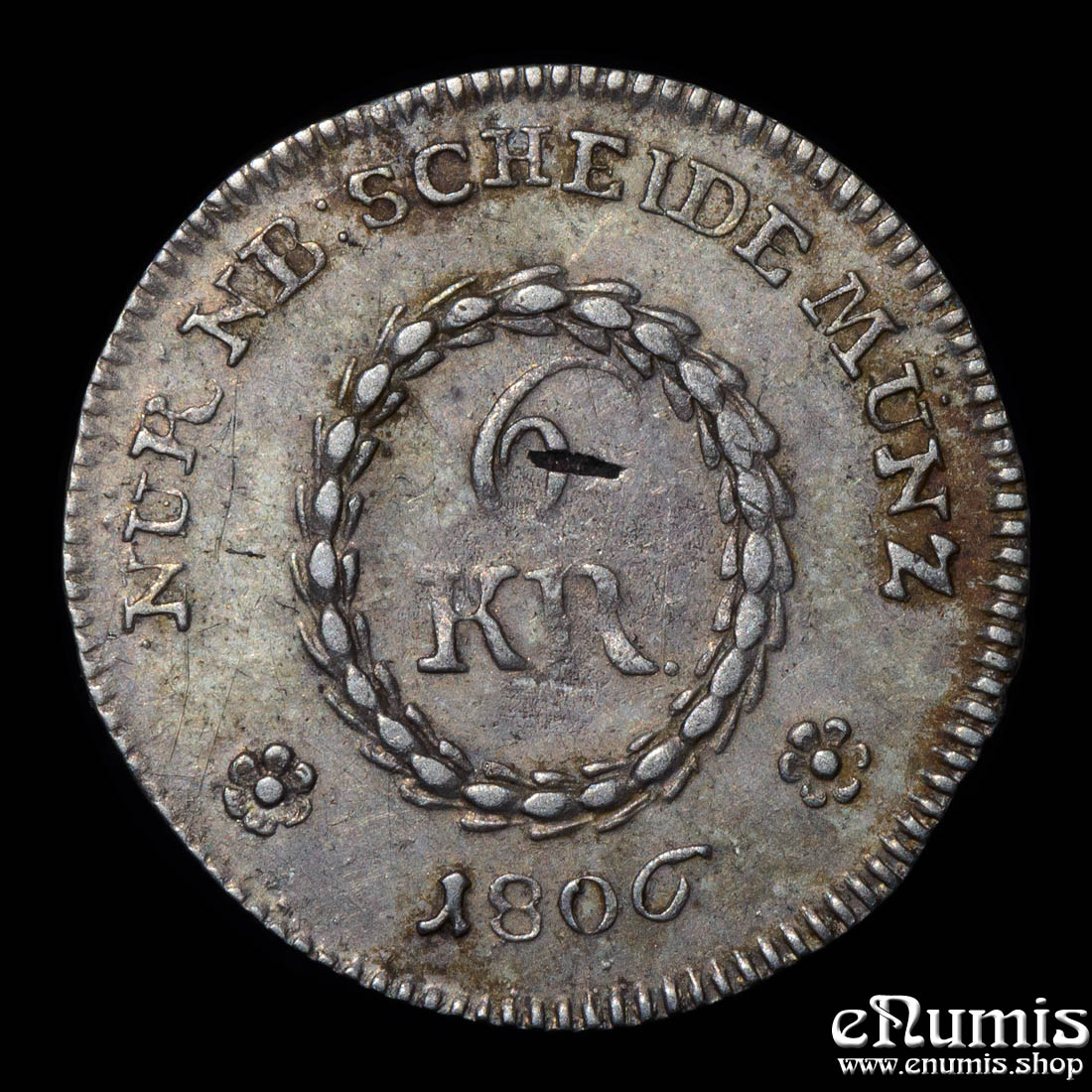 Germany, Nurnberg, 6 Kreuzer 1806, XF Germany, Nurnberg, 6 Kreuzer 1806, XF