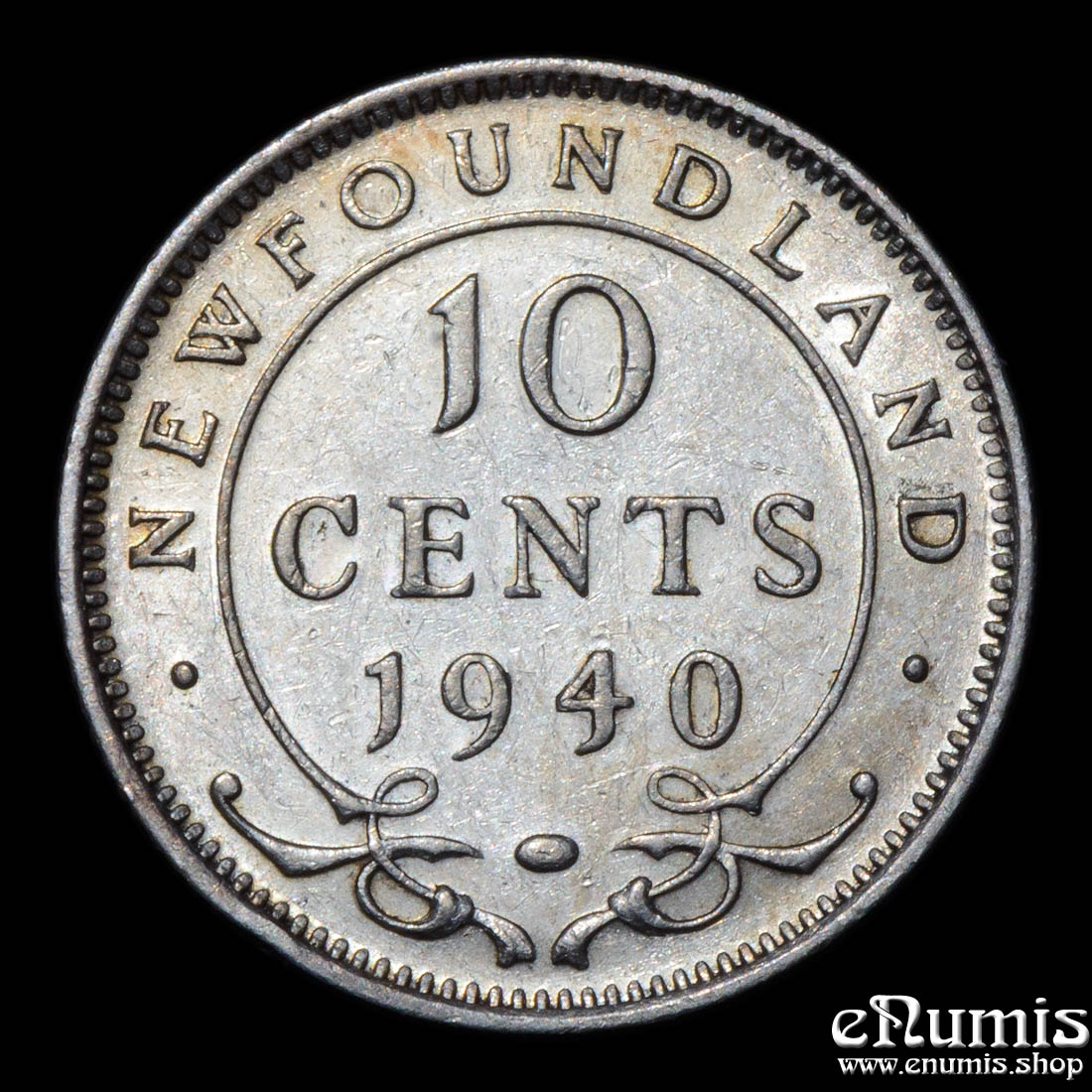 CANADA, Newfoundland, George VI, 10 Cents 1940, aUNC