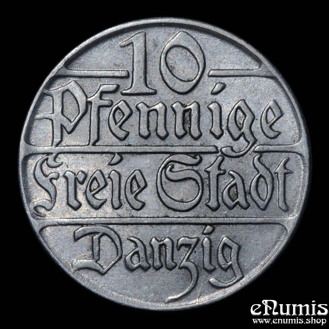 DANZIG, 10 Pfennig 1923, aUNC