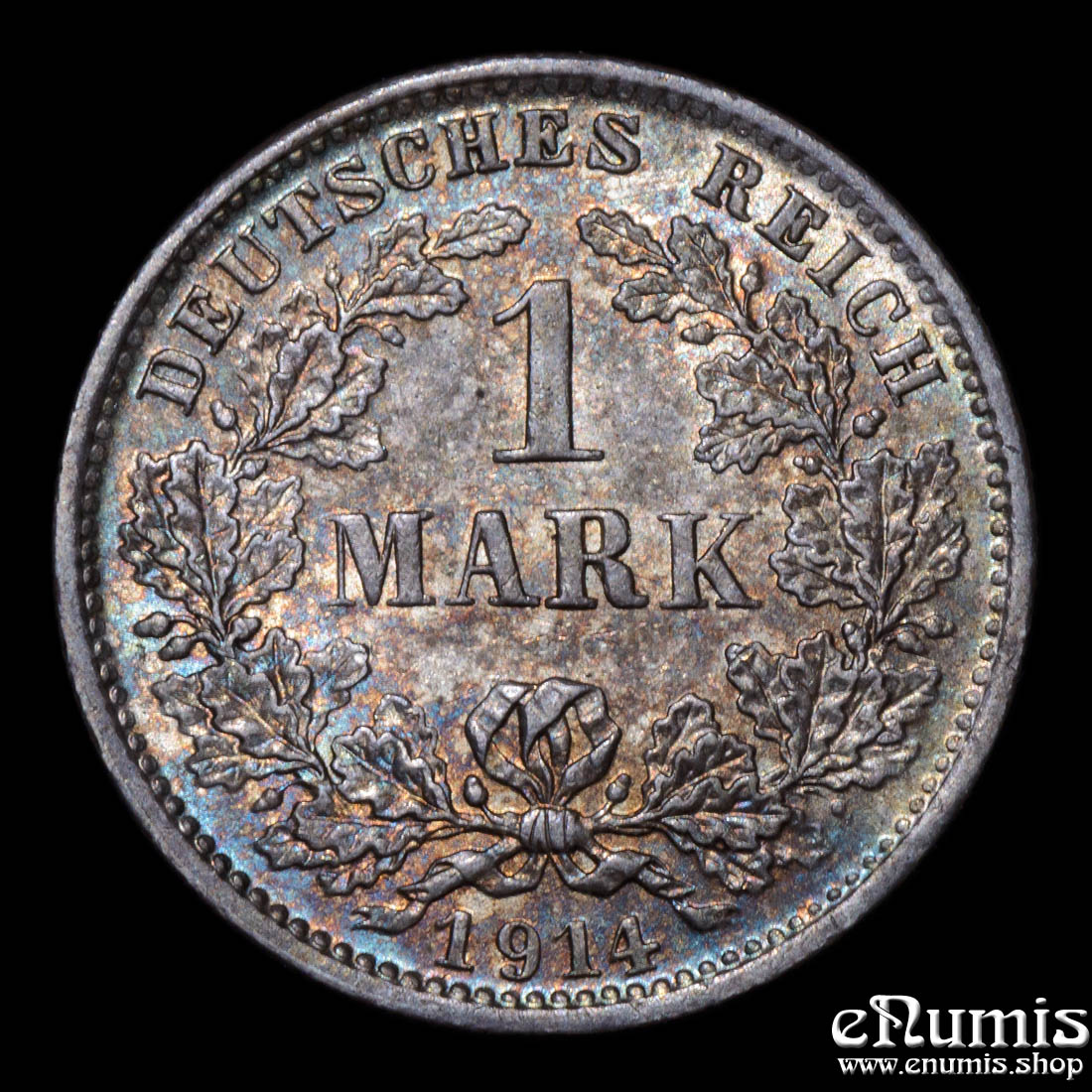 German Empire, 1 Mark 1914 D, Munich, UNC German Empire, 1 Mark 1914 D, Munich, UNC