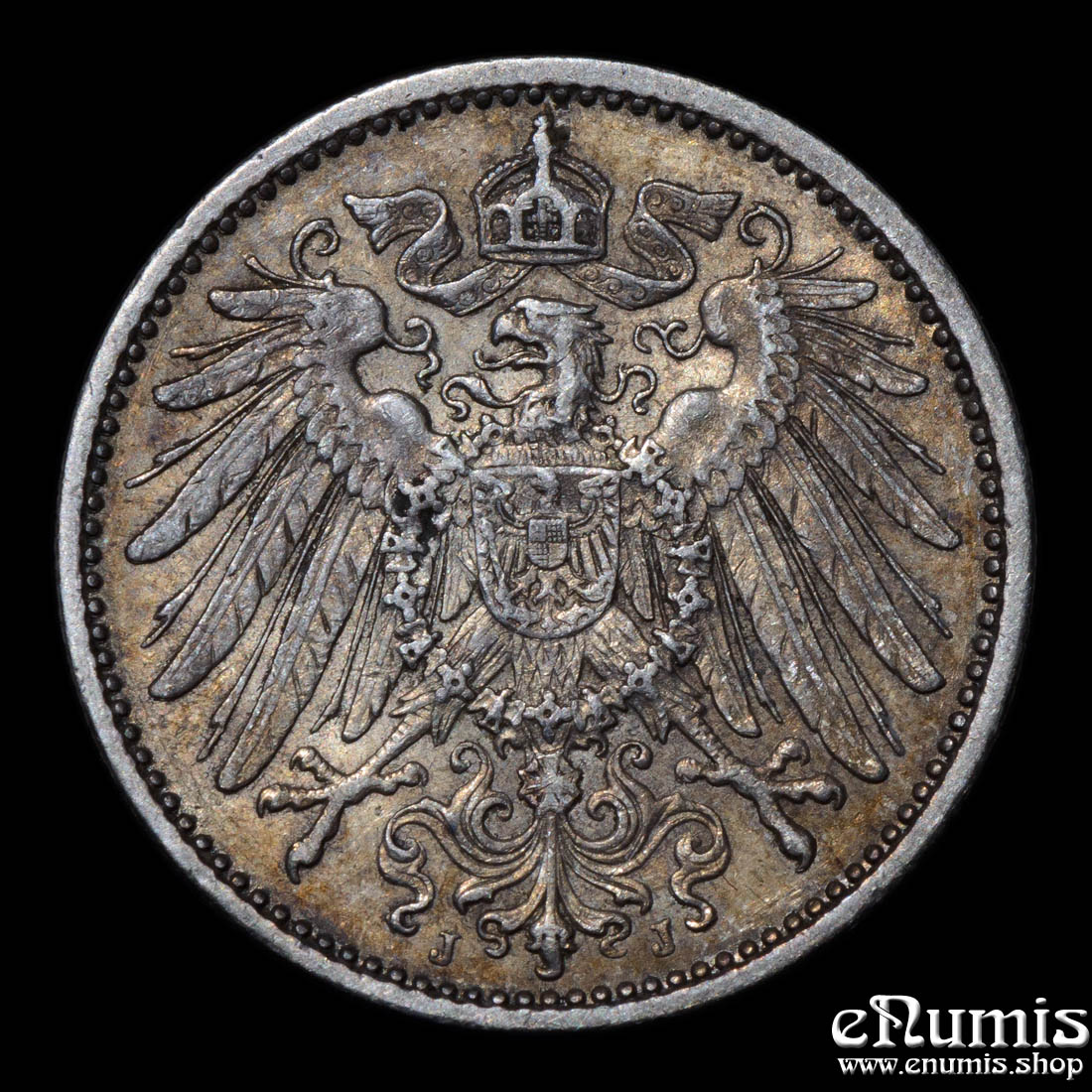 German Empire, 1 Mark 1902 J, Hamburg, Scarce, aXF