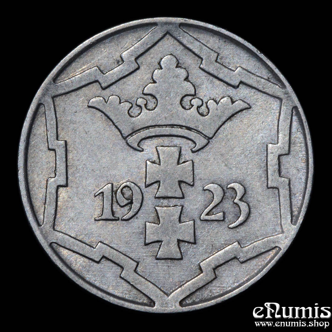 DANZIG, 10 Pfennig 1923, aUNC