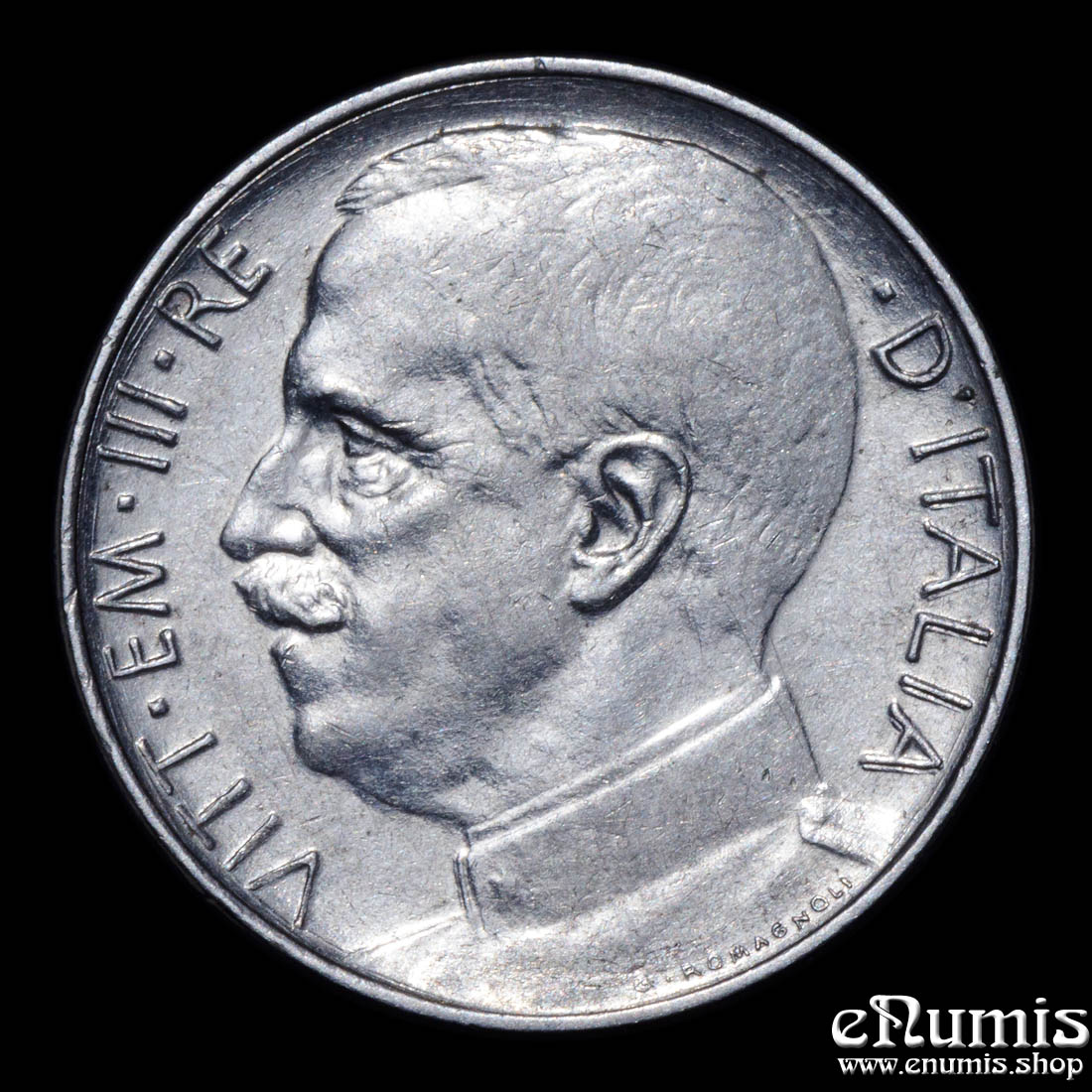 ITALY, Vittorio Emanuele III, 50 Centesimi 1921 R, UNC ITALY, Vittorio Emanuele III, 50 Centesimi 1921 R, UNC