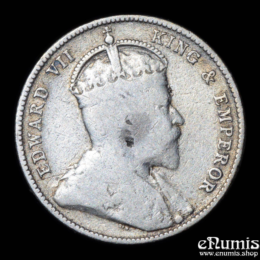 BRITISH HONDURAS, Edward VII, 25 Cents 1907, VF