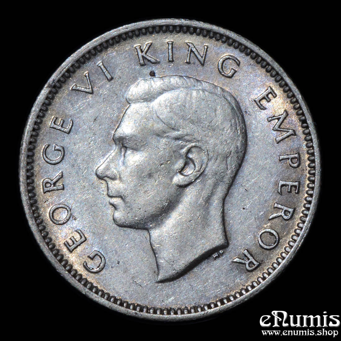 NEW ZEALAND, George VI, 6 Pence 1946, aUNC