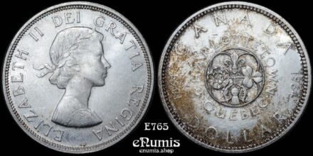 CANADA, Elizabeth II, Dollar 1964, Charlottetown, aUNC