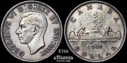 CANADA, George VI, Dollar 1946, XF+/XF-UNC