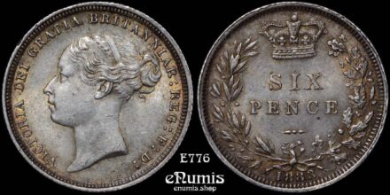 Great Britain, Victoria, Sixpence 1883, nicely toned, UNC