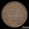 INDIA, Victoria, 1/4 Quarter Anna 1862, Bombay, bead dot, Rare!, VF-XF