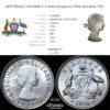AUSTRALIA, Elizabeth II, 6 Pence Sixpence 1956, key date, UNC