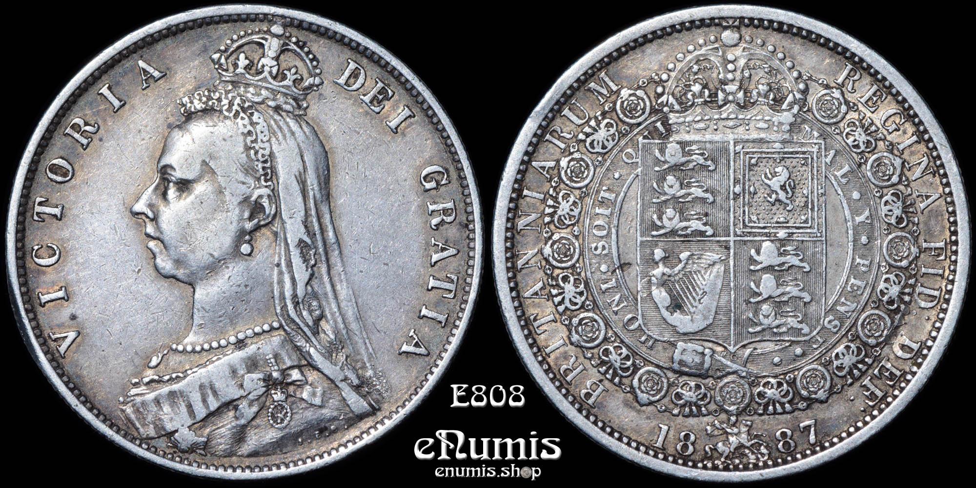 Great Britain, Victoria, Halfcrown 1887, VF+/VF-XF