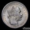 HUNGARY, Franz Joseph I, 1 Forint 1881, toned, aUNC
