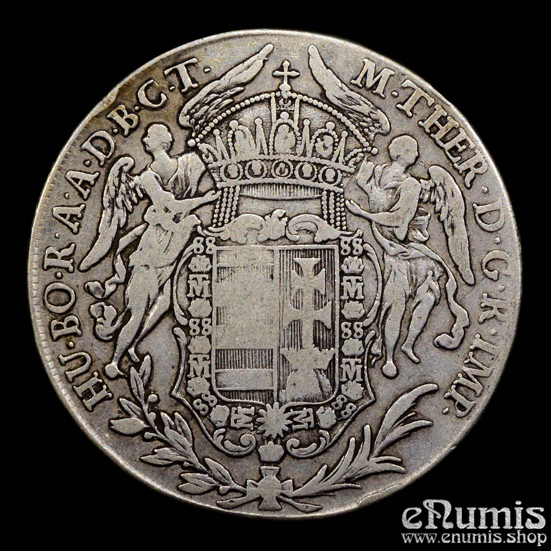 HUNGARY, Maria Theresa, Taler 1780 SK-PD, Kremnitz, F-VF HUNGARY, Maria Theresa, Taler 1780 SK-PD, Kremnitz, F-VF