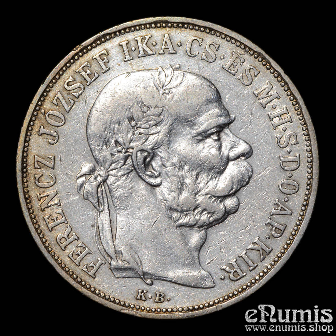 HUNGARY, Franz Joseph I, 5 Korona 1900, VF+