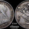 Great Britain, Victoria, Crown 1900, LXIII, 2E, Rare die pairing, XF (Museum)