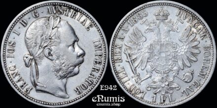 AUSTRIA, Franz Joseph I, 1 Florin Gulden 1885, XF+