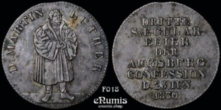 GERMANY, Medal 1830, Martin Luther, Augsburg Confession, aXF