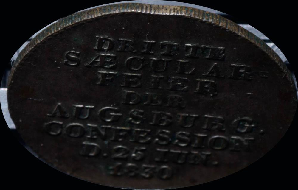GERMANY, Medal 1830, Martin Luther, Augsburg Confession, aXF