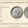 AUSTRIA, Franz Joseph I, 1 Corona 1916, aUNC/UNC