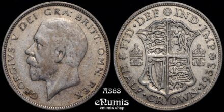 Great Britain, George V, Halfcrown 1933, VF-XF