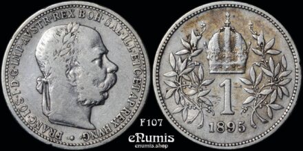 AUSTRIA, Franz Joseph I, 1 Corona 1895, VF/VF+