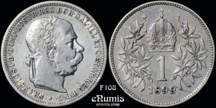 AUSTRIA, Franz Joseph I, 1 Corona 1899, VF/VF+