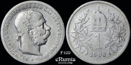 AUSTRIA, Franz Joseph I, 1 Corona 1900, aVF