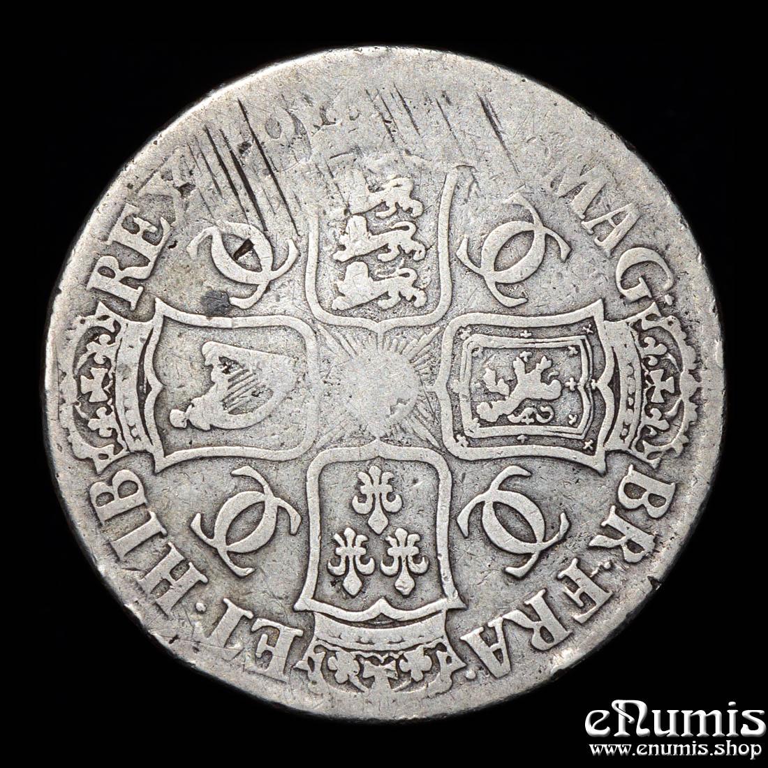 Great Britain, Charles II, Crown 1677, Vicesimo Nono, Fine Great Britain, Charles II, Crown 1677, Vicesimo Nono, Fine