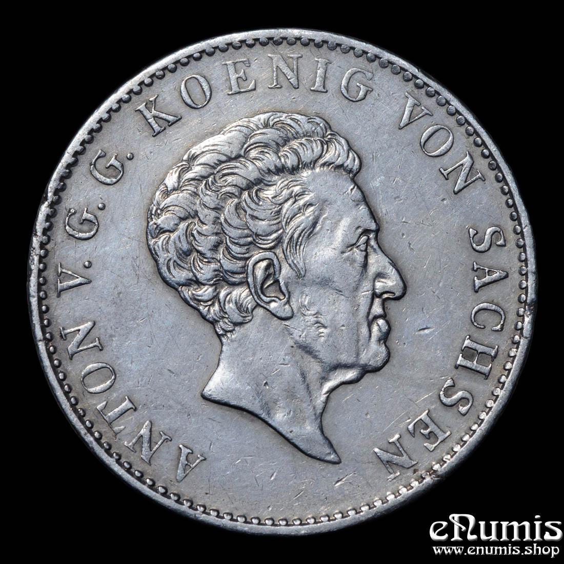 Germany, Saxony, Anton, Taler 1831, aXF