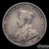 INDIA, George V, 1/4 Rupee 1915, Bombay, rare date, toned, aUNC
