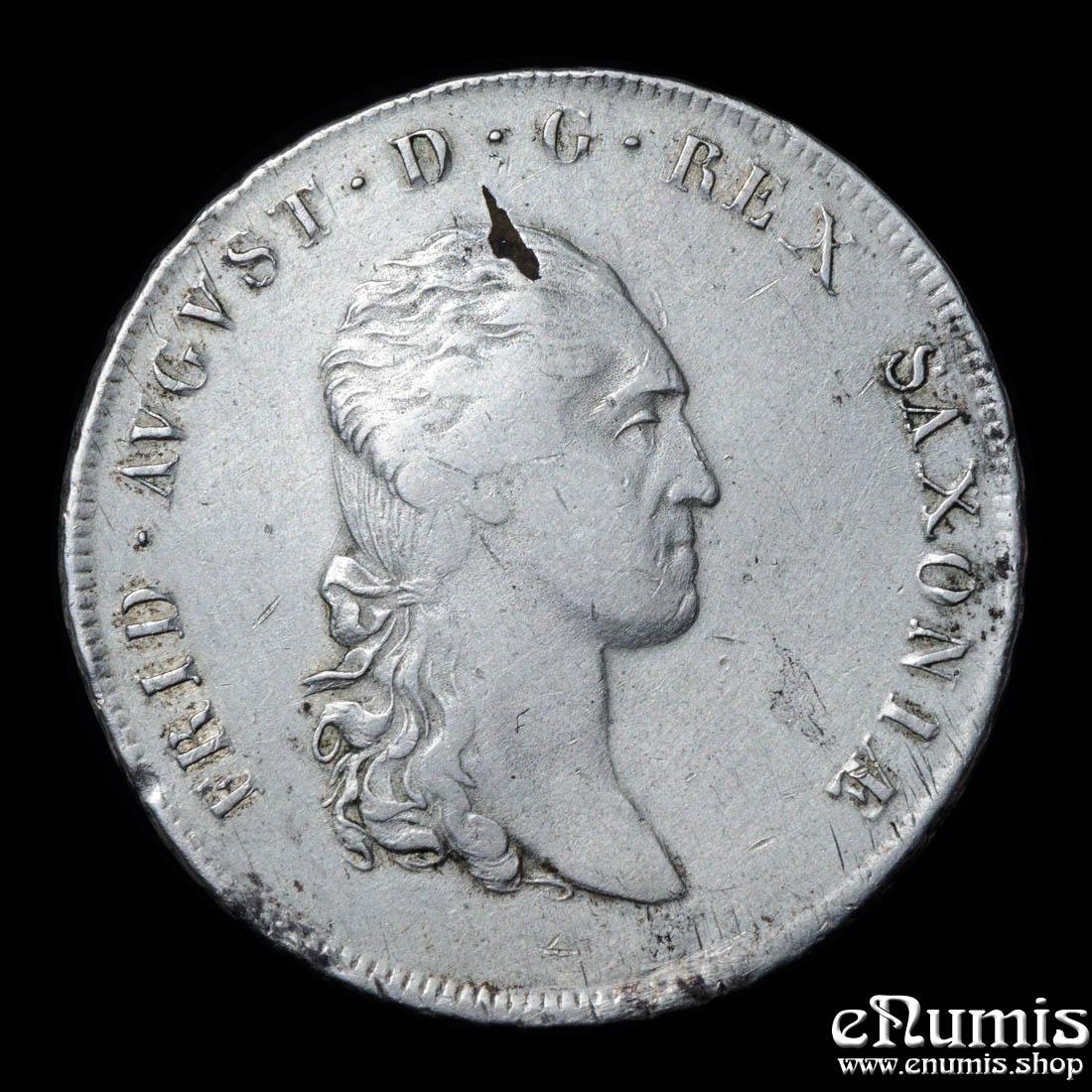 Germany, Saxony, Friedrich August I, Taler 1808, VF-XF