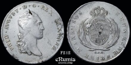 GERMANY SAXONY, Friedrich August I, Taler 1808, VF-XF