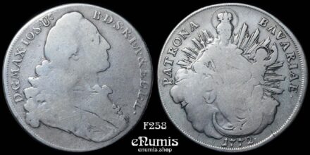 GERMANY BAVARIA, Maximilian III Joseph, Taler 1772, Madonna, Fine