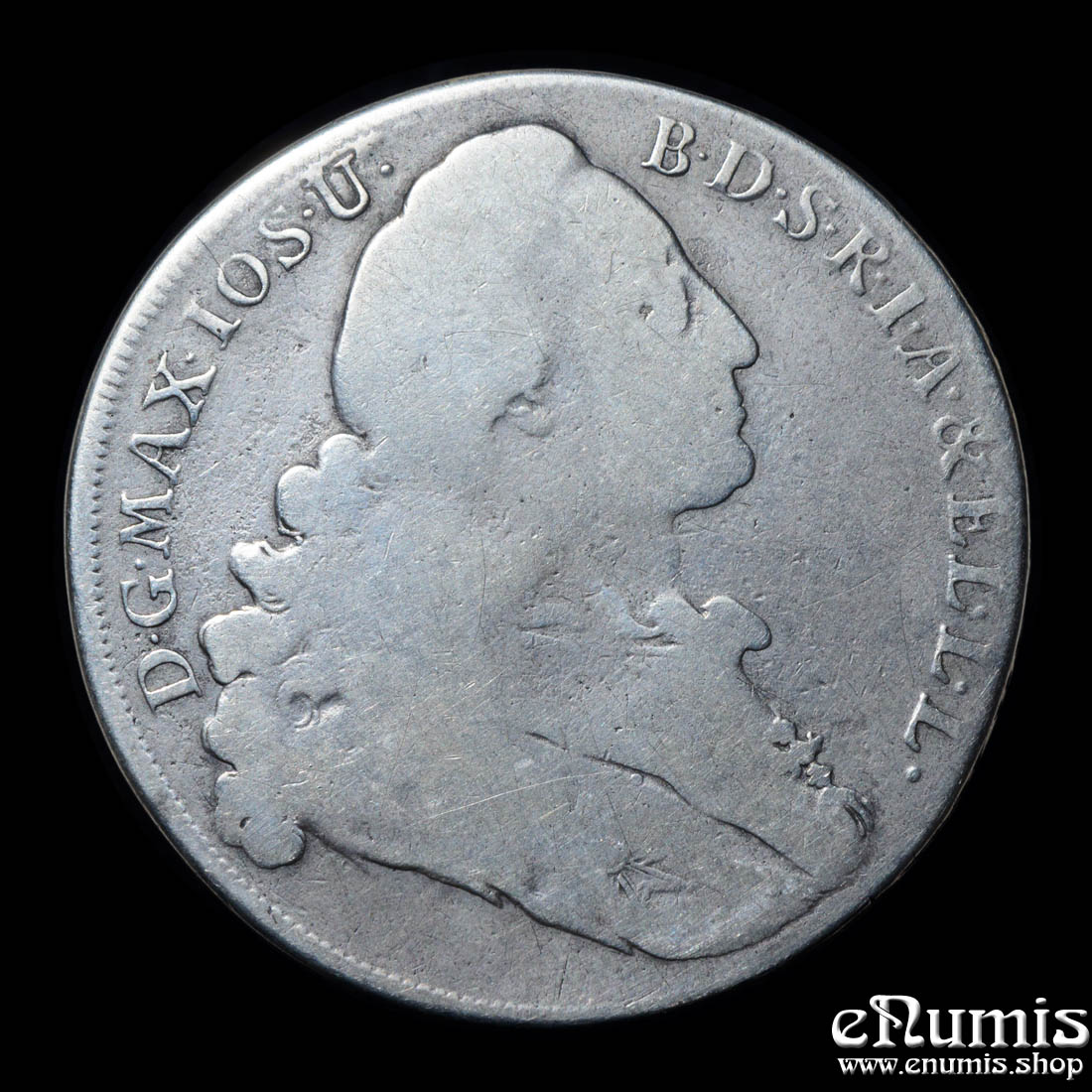 Germany, Bavaria, Maximilian III Joseph, Taler 1772, Madonna, Fine