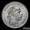 HUNGARY, Franz Joseph I, 1 Forint 1879, aUNC