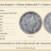 AUSTRIA, Franz Joseph I, 1 Florin Gulden 1858 V, Venice, scarce, aVF