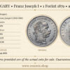 HUNGARY, Franz Joseph I, 1 Forint 1879, aUNC
