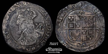 Great Britain, Charles I, Shilling 1643-1644, Tower mint, type 4.4, mm. (P), VF+