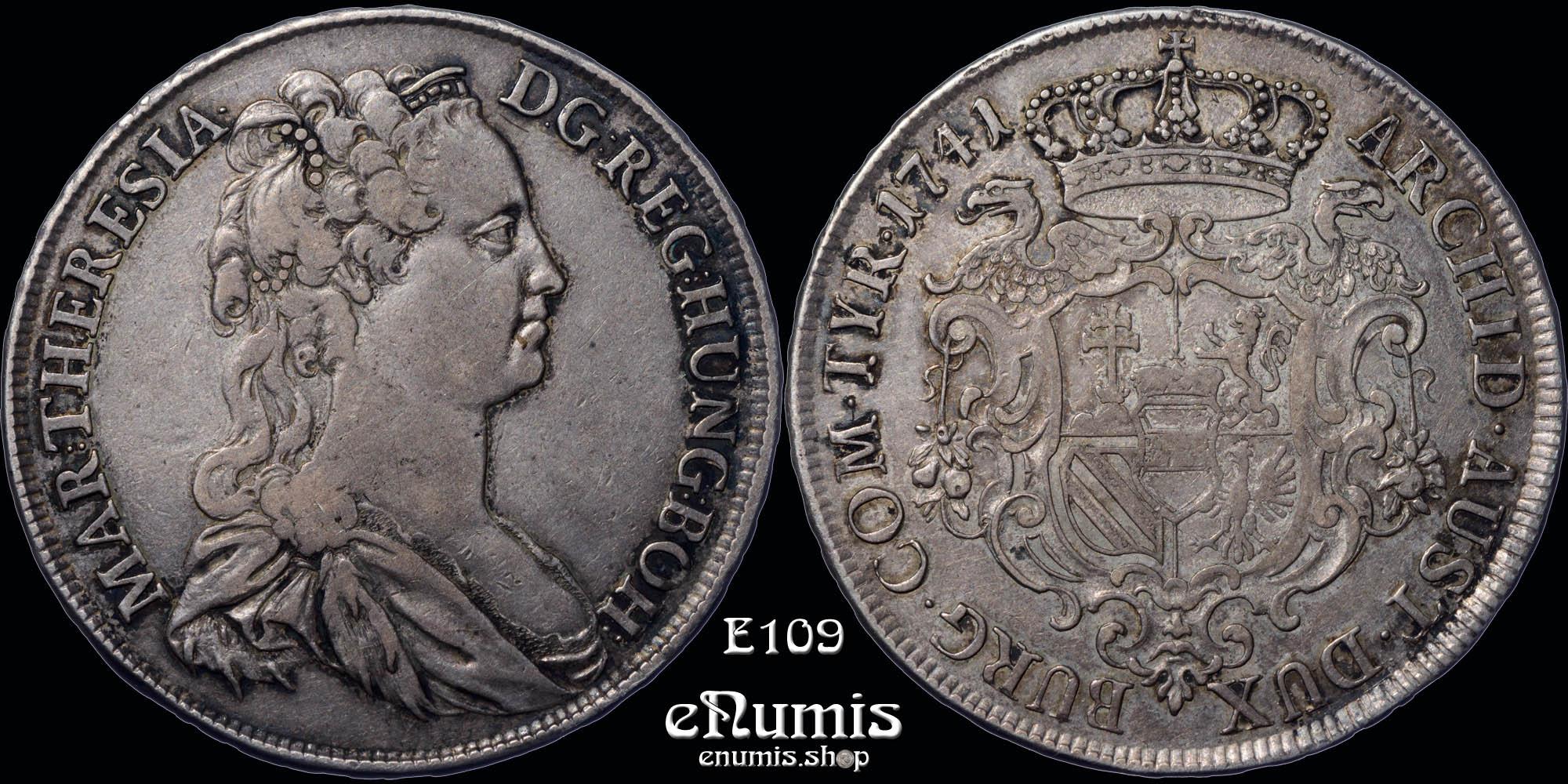 AUSTRIA, Maria Theresa, Taler 1741, toned, aXF