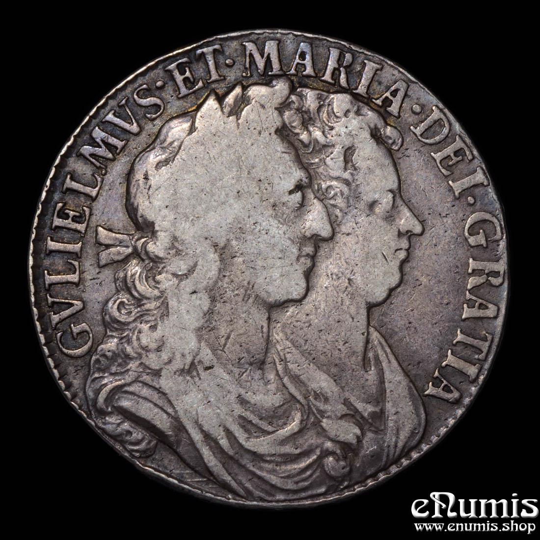 Great Britain, William and Mary, Halfcrown 1689, PRIMO, VF+ Great Britain, William and Mary, Halfcrown 1689, PRIMO, VF+