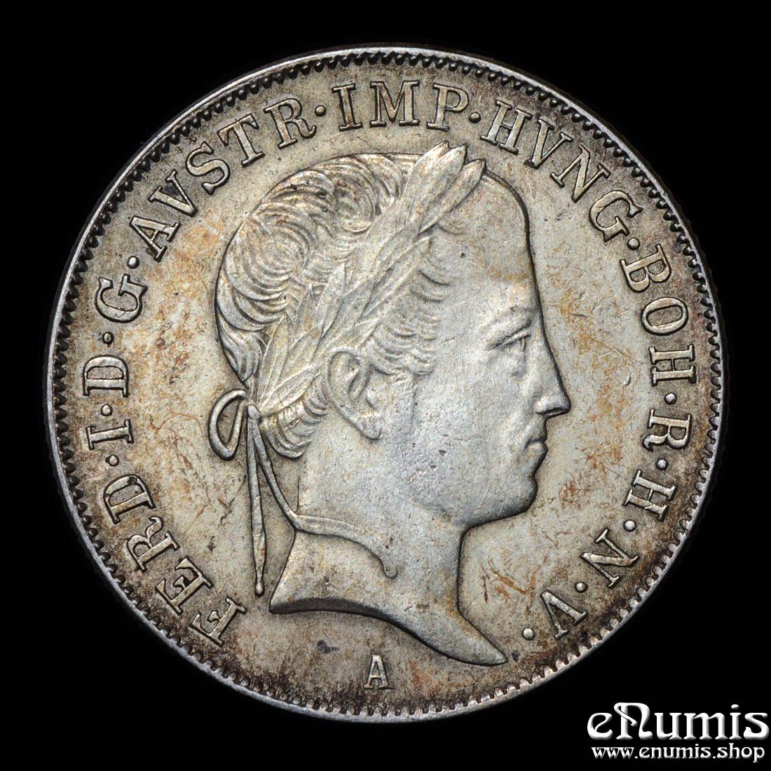 AUSTRIA, Ferdinand I, 20 Kreuzer 1848 A, XF-UNC