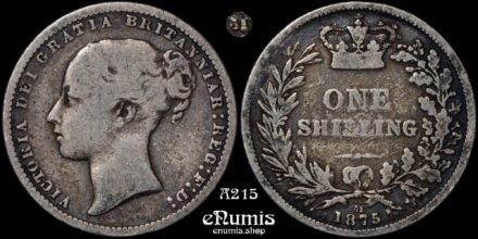 Great Britain, Victoria, Shilling 1875, die number 51, toned, aVF